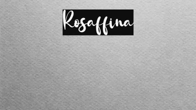 Rosaffina Font examples