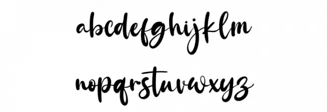 Rosaffina फ़ॉन्ट लोअरकेस