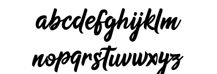 Rosala Font LOWERCASE