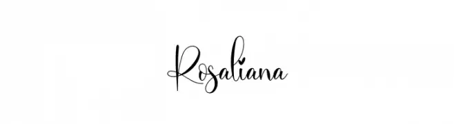 Rosaliana  नि: शुल्क फ़ॉन्ट्स डाउनलोड