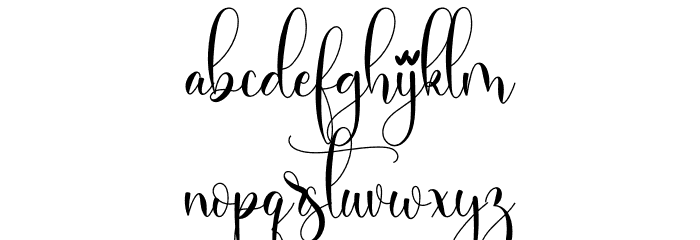 Rosaliana Font LOWERCASE
