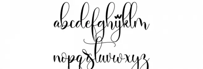 Rosaliana خط أحرف صغيرة