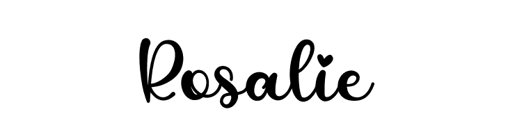 Rosalie  font caratteri gratis