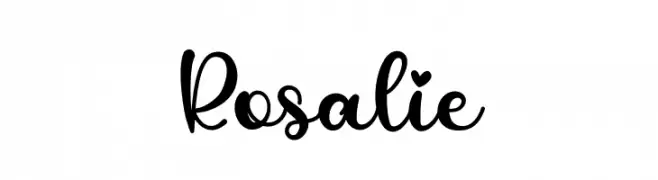 Rosalie  フリーフォントのダウンロード