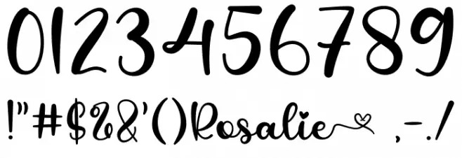 Rosalie Font OTHER CHARS