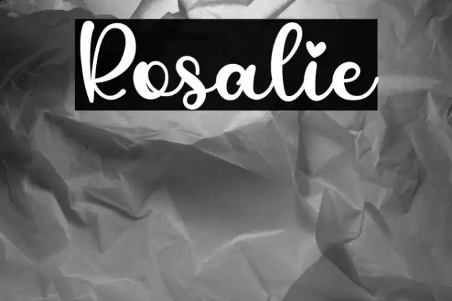 Rosalie Font examples
