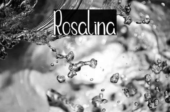 Rosalina Font examples