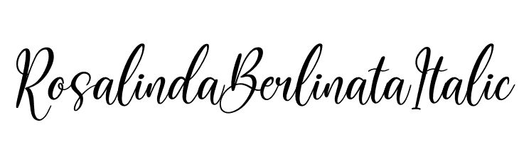 Rosalinda Berlinata Italic  Descarca Fonturi Gratis