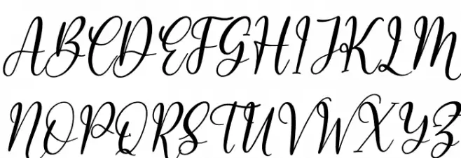 Rosalinda Berlinata Italic フォント 大文字