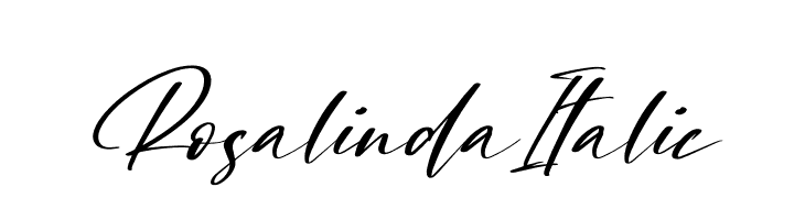 Rosalinda Italic  font caratteri gratis