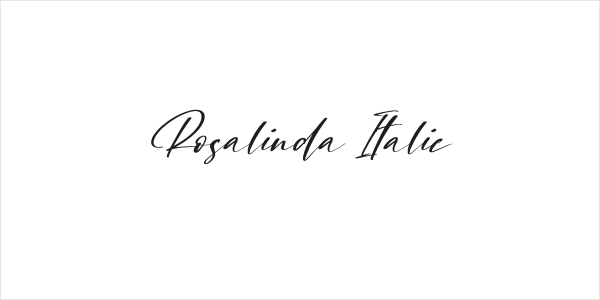 Rosalinda Italic Logo