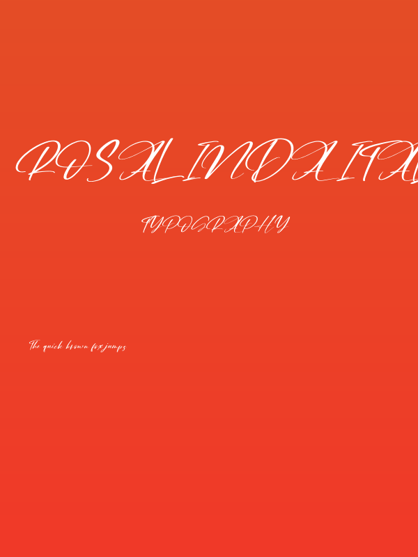 Rosalinda Italic Poster