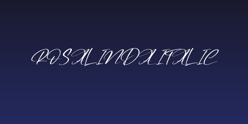 Rosalinda Italic Social Header