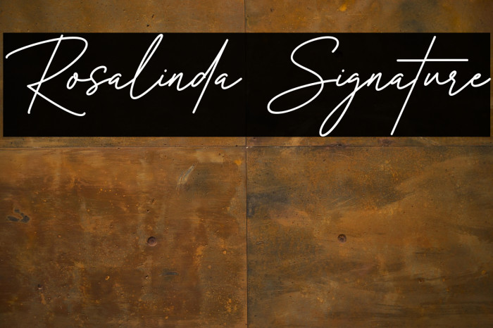 Rosalinda Signature Example 3