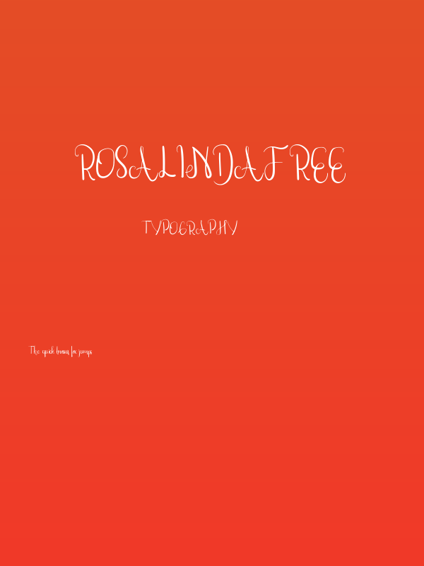 RosalindaFree Poster