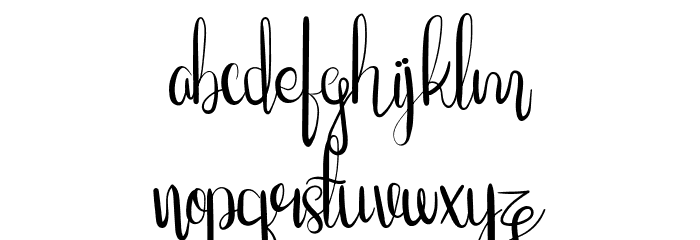 RosalindaFree Font LOWERCASE