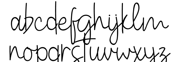 Rosaline Font LOWERCASE