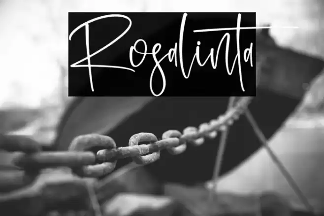 Rosalinta Font examples