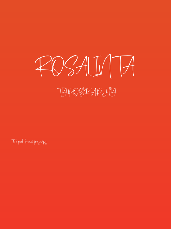 Rosalinta Poster