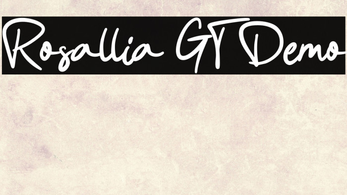 Rosallia GT Demo Example 3