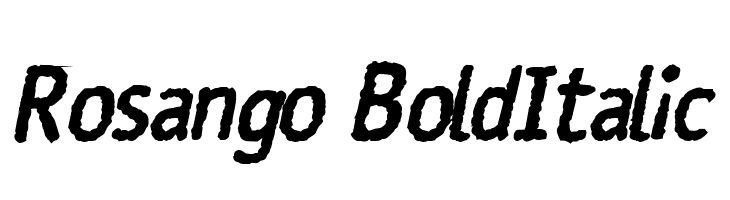 Rosango BoldItalic Font