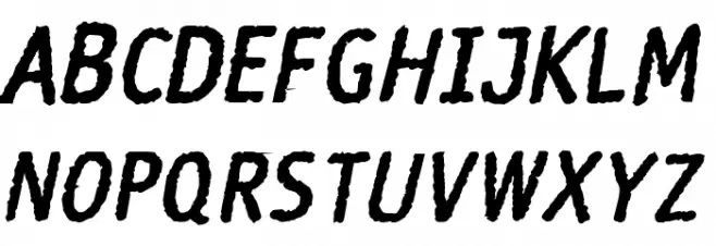 Rosango BoldItalic Schriftart Groß