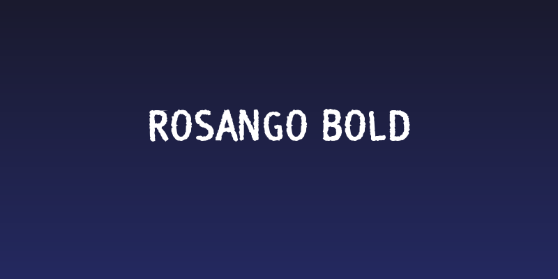 Rosango Bold Social Header