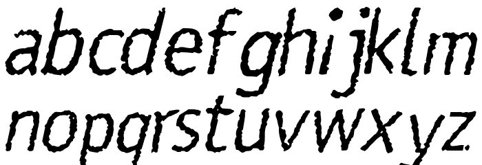 Rosango Italic Font LOWERCASE