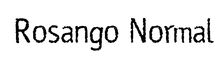 Rosango Normal Font