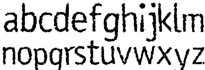 Rosango Normal Font LOWERCASE