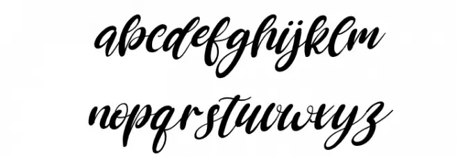 Rosanna Italic फ़ॉन्ट लोअरकेस