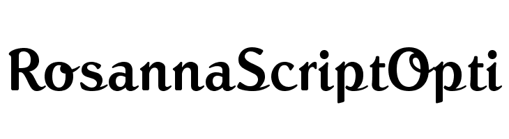 RosannaScriptOpti  font caratteri gratis