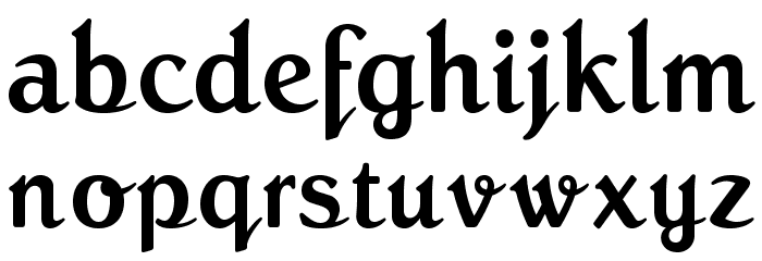 RosannaScriptOpti Font LOWERCASE