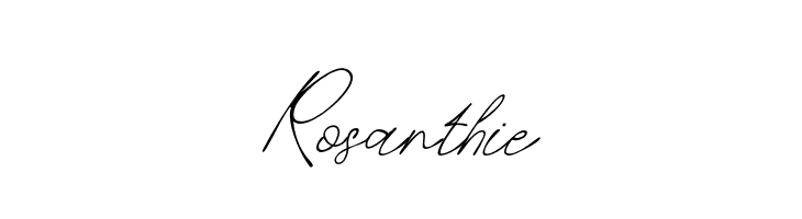 Rosanthie  フリーフォントのダウンロード