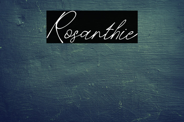 Rosanthie Example 1