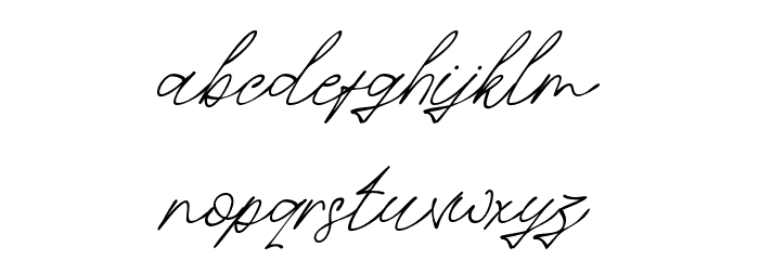 Rosanthie Font LOWERCASE