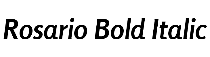Rosario Bold Italic  नि: शुल्क फ़ॉन्ट्स डाउनलोड
