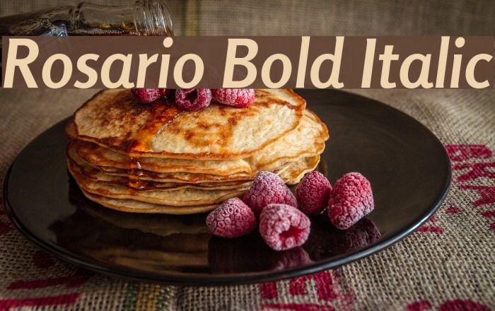 Rosario Bold Italic Example 3