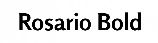 Rosario Bold  font caratteri gratis