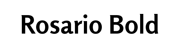 Rosario Bold  Frei Schriftart Herunterladen