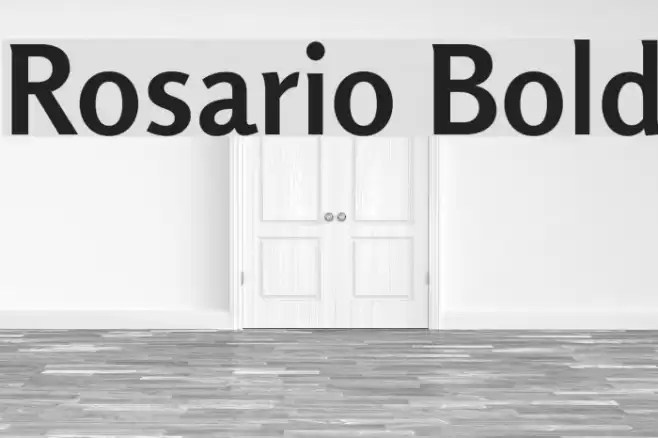 Rosario Bold Font examples