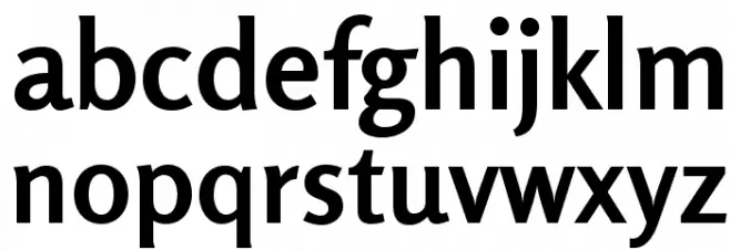 Rosario Bold Schriftart Kleinbuchstaben