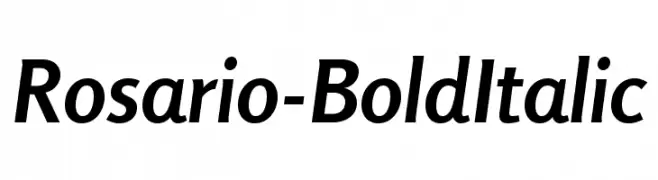 Rosario-BoldItalic  font caratteri gratis