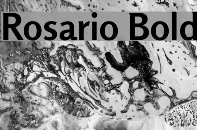 Rosario Bold Font examples