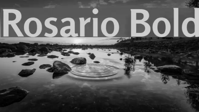 Rosario Bold Font examples