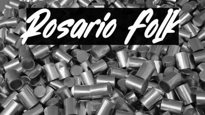 Rosario Folk Font examples