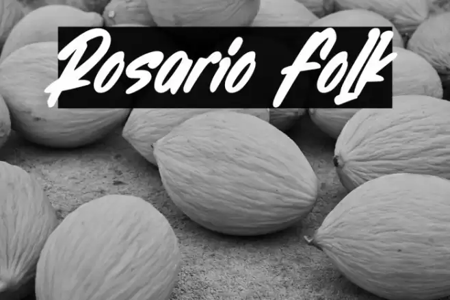 Rosario Folk Font examples