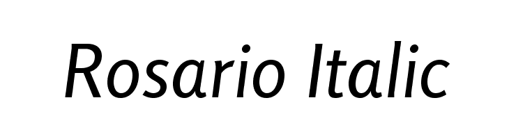 Rosario Italic  Descarca Fonturi Gratis