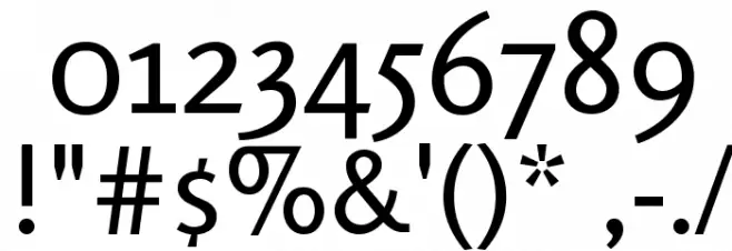 Rosario Regular Font OTHER CHARS