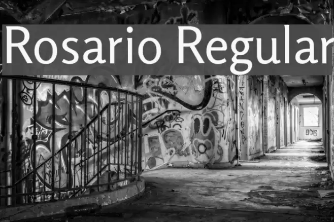 Rosario Regular Font examples